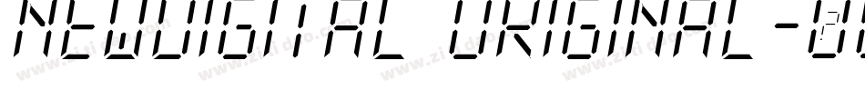 NewDigital Original字体转换